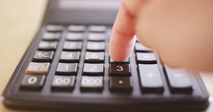 Counting on calculator